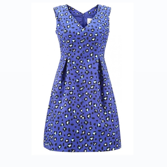 kate spade Dresses & Skirts - Kate Spade Blue Cheetah Dawson Dress NWT